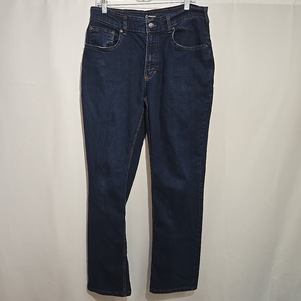 Origin Delta 68 Jeans Mens Size 34/32 (Actual 32/31) Blue Denim Workwear Stretch